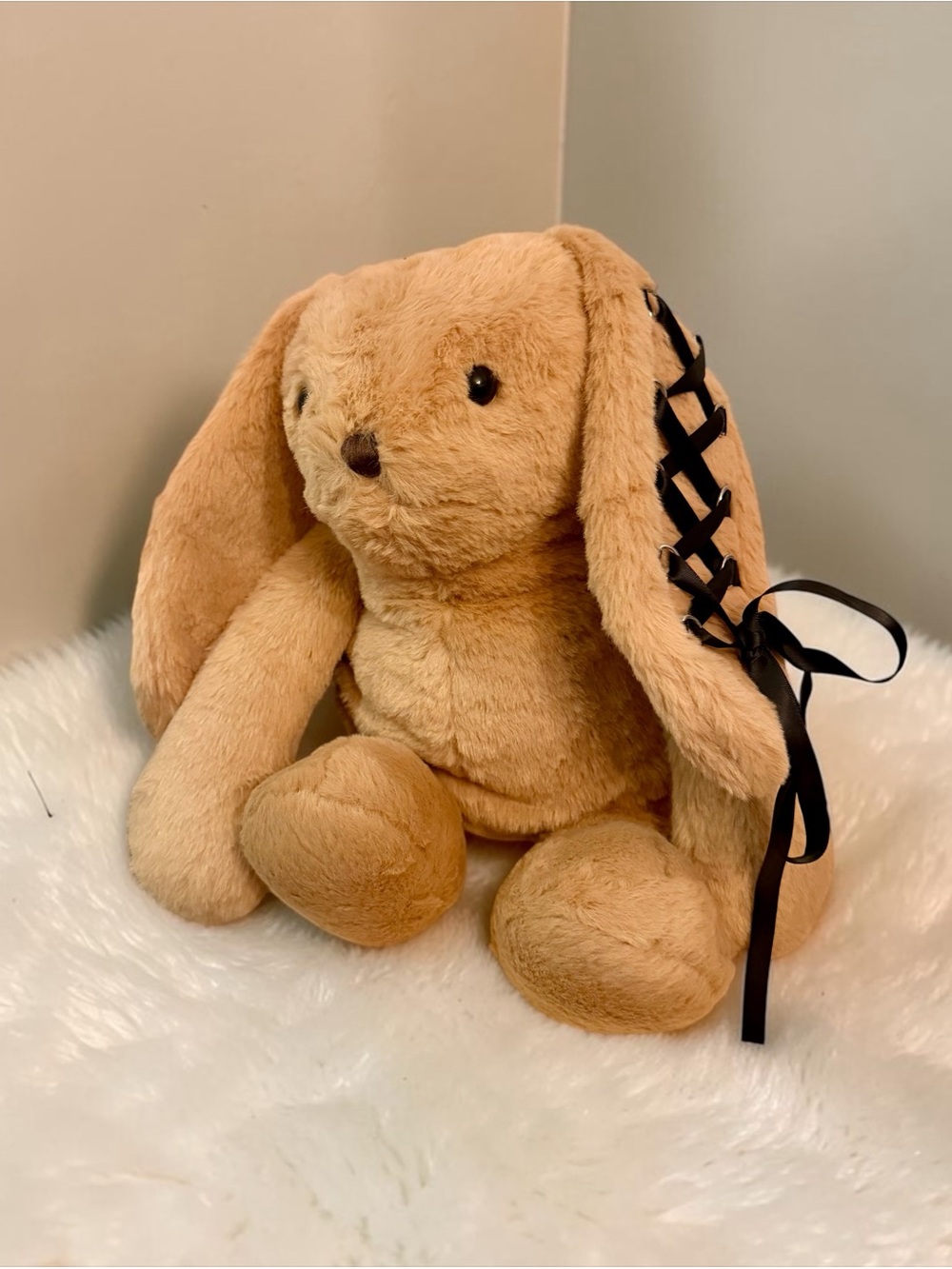 Current Mood / Dolls Kill Bag CUDDLY BUNNY PLUSH BACKPACK - BROWN NWT